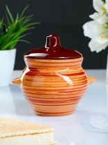 Горшок для запекания керамика, 0.5 л, с ручками, Борисовская керамика, №5, ОБЧ00000338