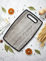 Доска разделочная пластик, 23х37 см, серая, прямоугольная, Y4-8679