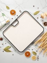 Доска разделочная пластик, 27.8х35 см, с ручкой, прямоугольная, Y4-7222