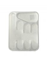 Лоток для столовых приборов 33.5x4.8x26 см, белый, Idea, М1140