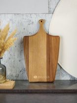 Доска разделочная акация, 25.5х15х1.6 см, с ручкой, прямоугольная, Daniks, CB36925A