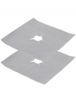 Накладка вокруг газовой конфорки тефлон, 27х27 см, 2 шт, КК8011