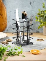 Подставка для столовых приборов, металл, квадратная, Вилка-нож, Y4-3098