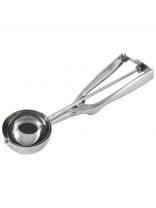 Ложка для мороженного, нержавеющая сталь, 25х6 см, механическая, навеска, Mallony, 003880