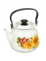 Чайник сталь, эмалированное покрытие, 3.5 л, ручка металлическая, Керченский металлургический завод, в ассортименте, 43504-132/6