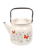 Чайник сталь, эмалированное покрытие, 3.5 л, ручка металлическая, ЛЗЭП, Яблоневый цвет, индукция, С-2713П2/4ЖмРч