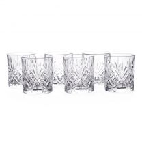 Стакан 340 мл, хрустальное стекло, 6 шт, RCR, Melodia, 28332