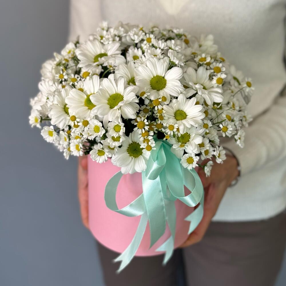 Ромашки в коробке