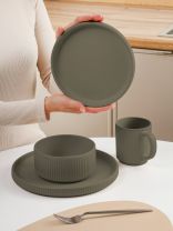 Сервиз столовый керамика, 16 предметов, на 4 персоны, Jewel, Смок, ПС0005-15