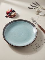 Тарелка десертная, керамика, 19 см, Mood, Domenik, DMD272, дымчато-голубая