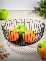 Ваза для фруктов, металл, 27х11.5 см, Y4-8036, черная