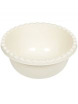 Миска пластик, круглая, 10.5 см, 3 л, Белый ротанг, Idea, М1312, белая