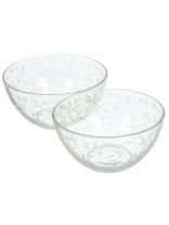 Салатник стекло, круглый, 2 шт, 16х7.8 см, Весна, Glasstar, G33_1449_1