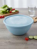 Салатник полипропилен, круглый, 22.6х10 см, 2 л, с крышкой, Риччи, Martika, С860СГОЛ