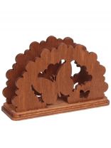 Салфетница дерево, Бабочка, резная, Б-3