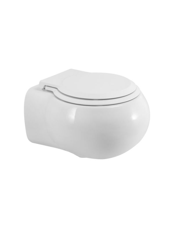 Унитаз подвесной безободковый с сиденьем и смывом TORNADO CEZARES GRANDE CZR-308-TH-TOR/SC