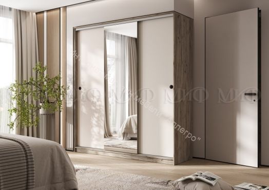 Шкаф-купе Альянс 1,5 м Сандал Светлый