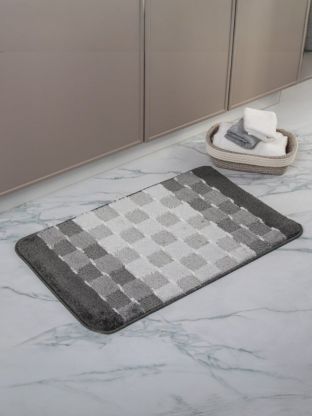 Коврик для ванной антискользящий, 0.5х0.8 м, полипропилен, 11 мм, серый, Banyolin, Silver, BAN.SIL.1.50/80-GY