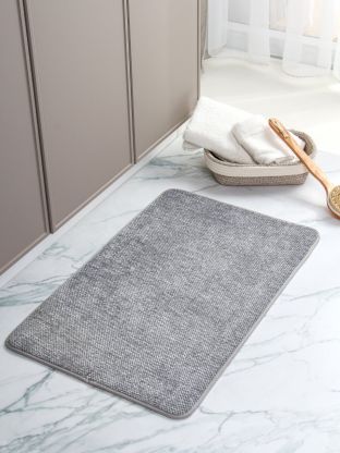 Коврик для ванной, антискользящий, 0.5х0.8 м, серый, Y4-9930
