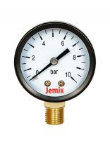 Манометр для насоса, диаметр 50 мм, боковой, 10 бар, Jemix, XPS-R-10