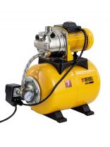 Насосная станция Denzel, 1000 Вт, глубина погружения 8 м, максимальный напор 44 м, 3.5 м3/ч, ресивер 24 л, нержавеющая сталь