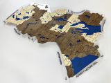 Настенная карта Карелии из дерева