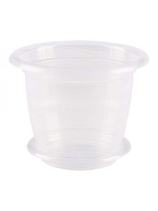 Горшок для цветов пластик, 1 л, 15.5х15.5х12.3 см, для орхидей, Альтернатива, М7686