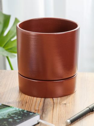 Горшок керамика, 1.8 л, шоколад, Берген № 3, 518514