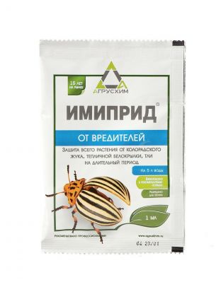 Инсектицид Имиприд, от вредителей, ампула, 1 мл, на картофеле, томатах, огурце, Агрусхим