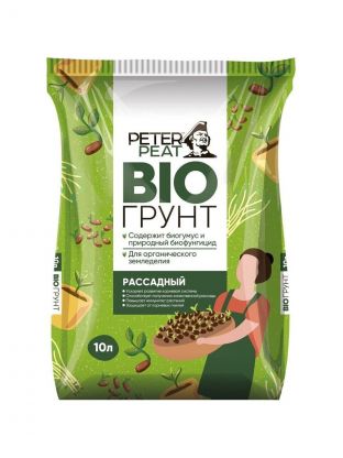 Грунт Био, для рассады, 10 л, Peter Peat
