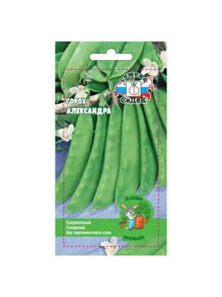 Семена Горох, Александра, 5 г, Даешь урожай, сахарный, цветная упаковка, Седек