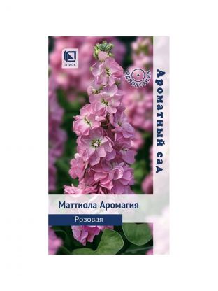 Семена Цветы, Маттиола, Аромагия Розовая, 0.05 г, Ароматный сад, цветная упаковка, Поиск