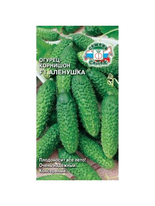 Семена Огурец, Алёнушка F1, 0.3 г, цветная упаковка, Седек
