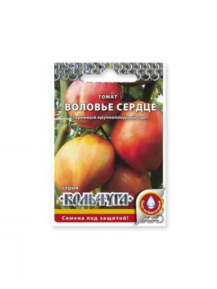 Семена Томат, Воловье сердце, 0.1 г, Кольчуга, цветная упаковка, Русский огород
