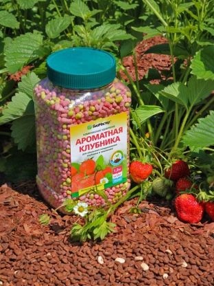 Удобрение Ароматная клубника, комплексное, минеральное, гранулы, 1200 г, БиоМастер