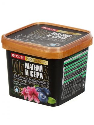 Удобрение для голубики и рододендронов, с серой и магнием, ведро, 1 л, Bona Forte