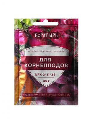 Удобрение Богатырь, для корнеплодов, 50 г, Лама Торф