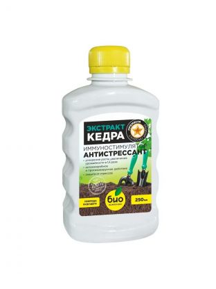 Удобрение Экстракт Кедра, антистресс, минеральное, жидкость, 250 мл, Био-комплекс
