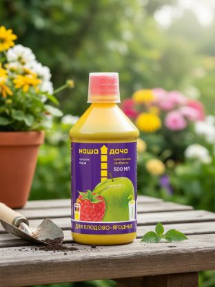 Удобрение для плодово-ягодных растений, комплексное, органическое, жидкость, 500 мл, Наша Дача