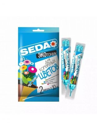 Удобрение Экотоник монодоза, для комнатных растений, 2 шт, 50 слоев, жидкость, 10 мл, Seda