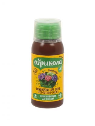 Удобрение Биоудобрение, для цветов, флакон, 100 мл, Агрикола