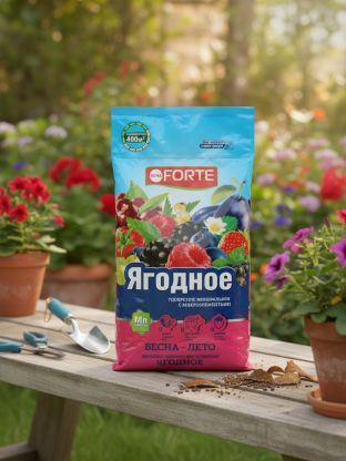 Удобрение Ягодное, комплексное, микроэлементы, гранулы, 2.5 кг, Bona Forte