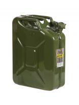 Канистра сталь, для топлива, 20 л, прямоугольная, вертикальная, крышка с фиксатором, Павловская заря