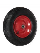 Колесо для тачки резина PR, без колпачка на ниппеле, 4.00-8, втулка D20 мм