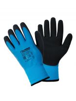 Перчатки полиэстер, латексный облив, без рисунка, утепленные, Арктика, Fiberon, европодвес