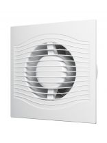 Вентилятор вытяжной настенный, ERA, установочный диаметр 100 мм, 7.8 Вт, 90 м3/ч, обратный клапан, Slim 4C