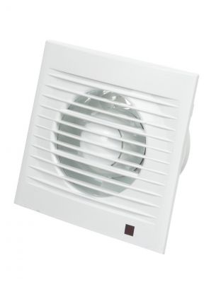 Вентилятор вытяжной настенный, установочный диаметр 100 мм, 14 Вт, 97 м3/ч, обратный клапан, Perfecto 100К