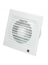 Вентилятор вытяжной настенный, установочный диаметр 100 мм, 14 Вт, 97 м3/ч, обратный клапан, Perfecto 100К