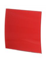 Лицевая панель для вентилятора Viento, установочный диаметр 100 мм, красная, SYSTEM+ Серия SFERA, SFERA glass 100red