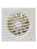 Вентилятор вытяжной настенный, Viento, установочный диаметр 100 мм, 130 м3/ч, обратный клапан, Волна, В100СК STILL ivory-B